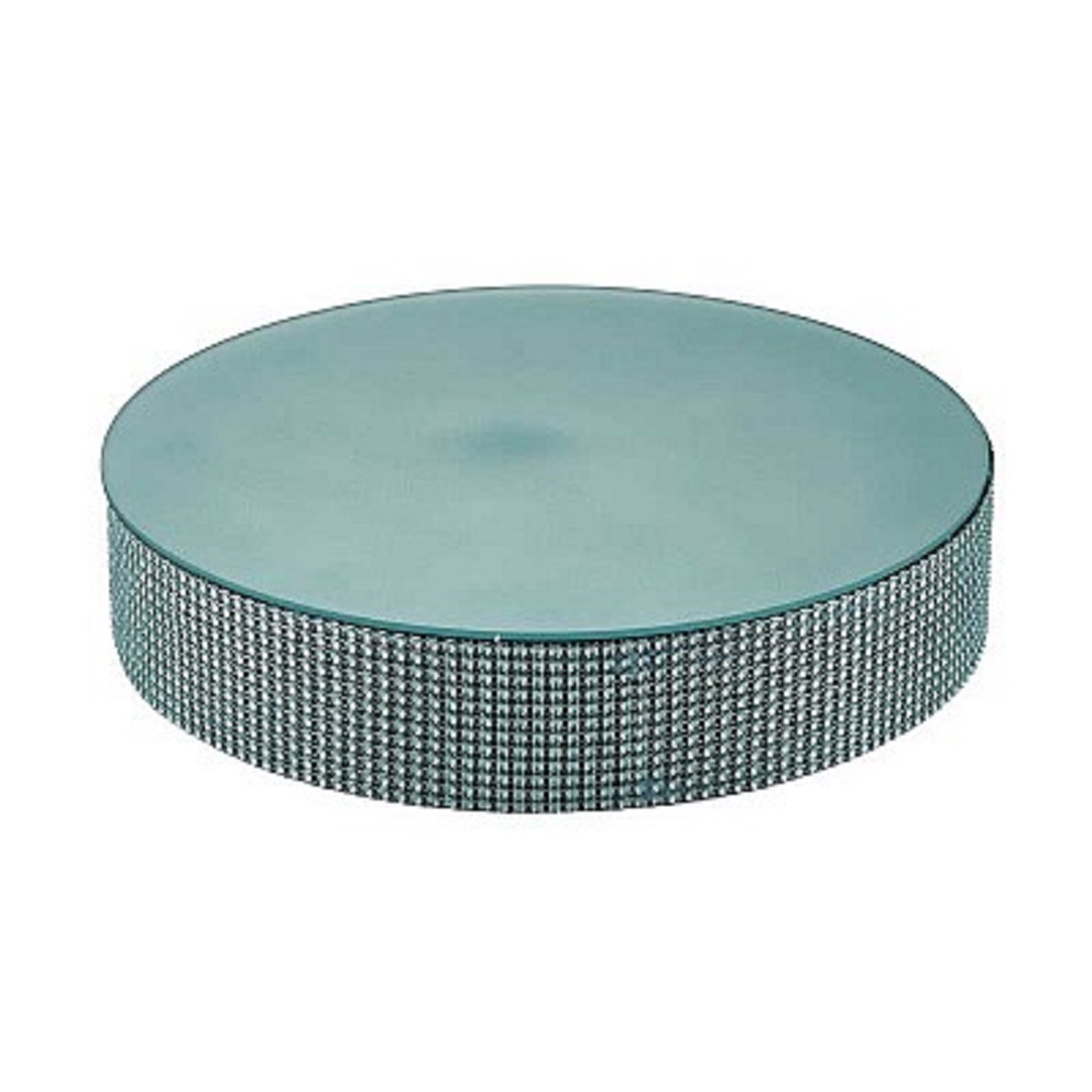 SPECCHIO TONDO BORDO STRASS D30 H6CM. CEL.