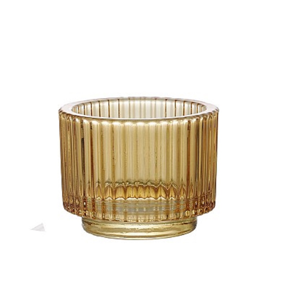 PORTACAND. RIGATO 4PZ. D95 H7CM. AMBRA