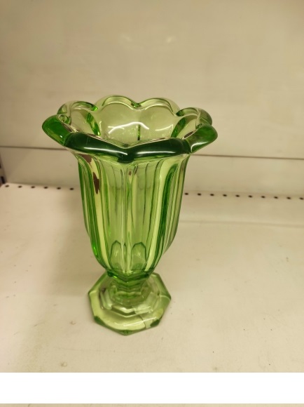 VASO FAZZOLETTO C/PIEDE D15 H23CM. VRD MELA