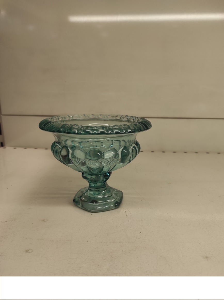 CENTROTAVOLA C/PIEDE D12 H11CM. CELESTE