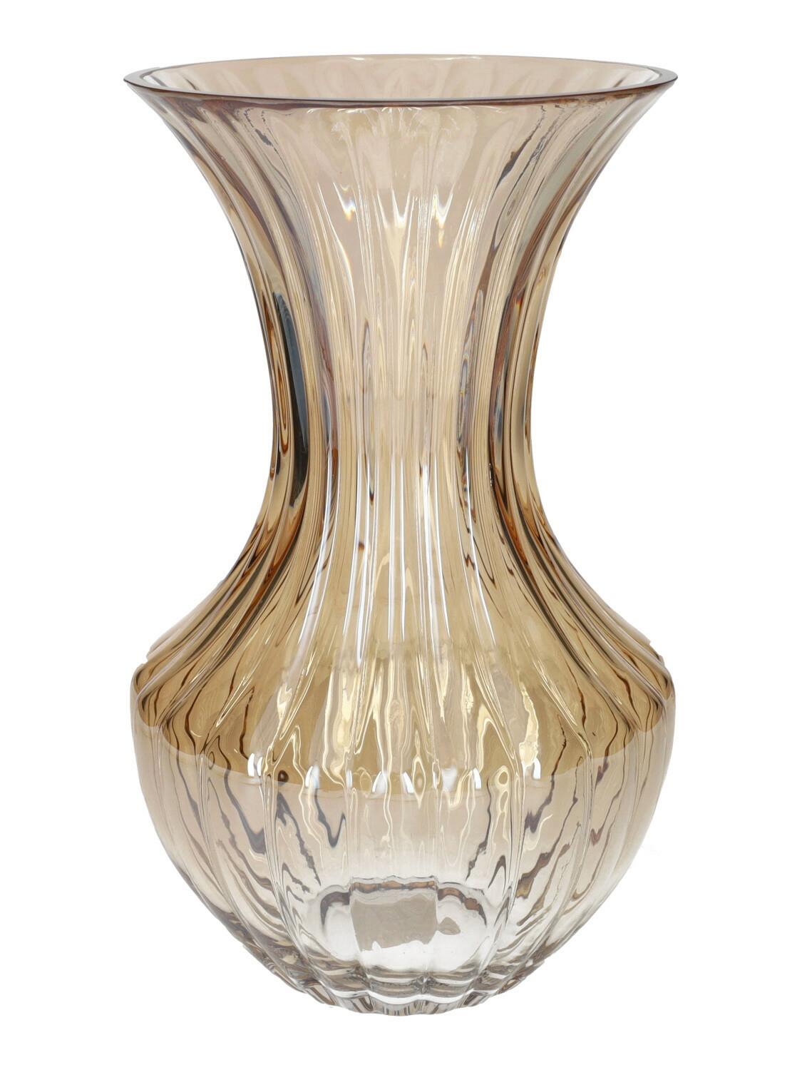 VASO ZELUNE D17/18,5 H30CM. BEIGE