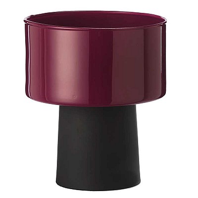VASO AZALEA D12 H12+8CM. BORDEAUX