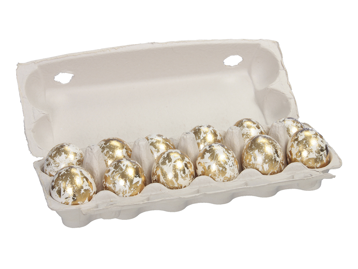 UOVA D'ORO 12PZ. D6CM. IN CONFEZIONE