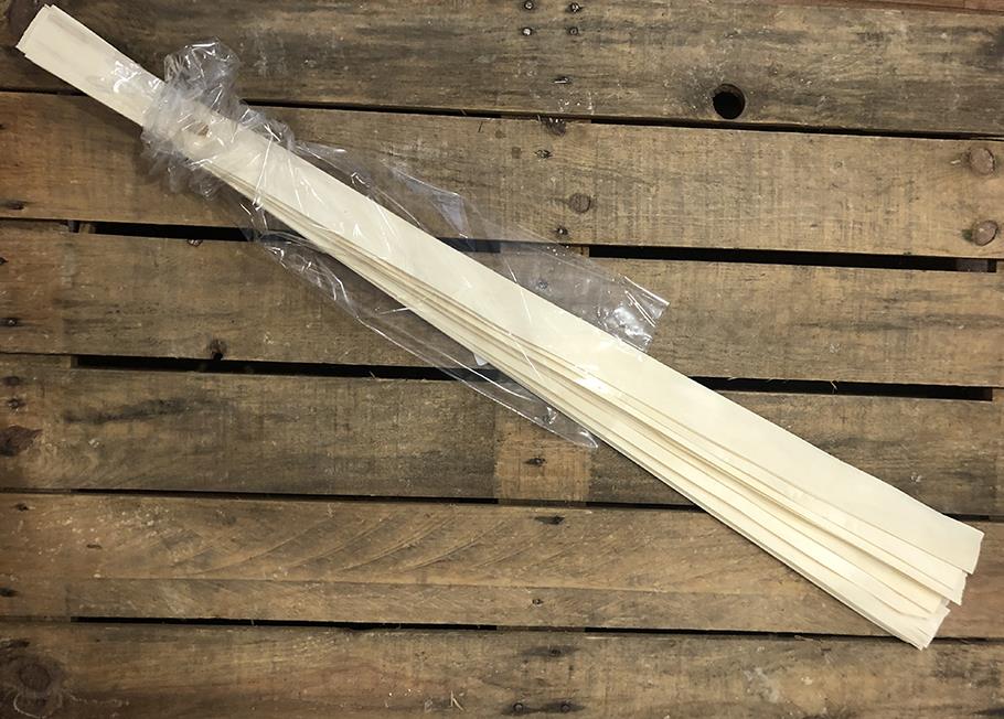 STRISCE LEGNO 200GR. 5X100CM. BIANCO