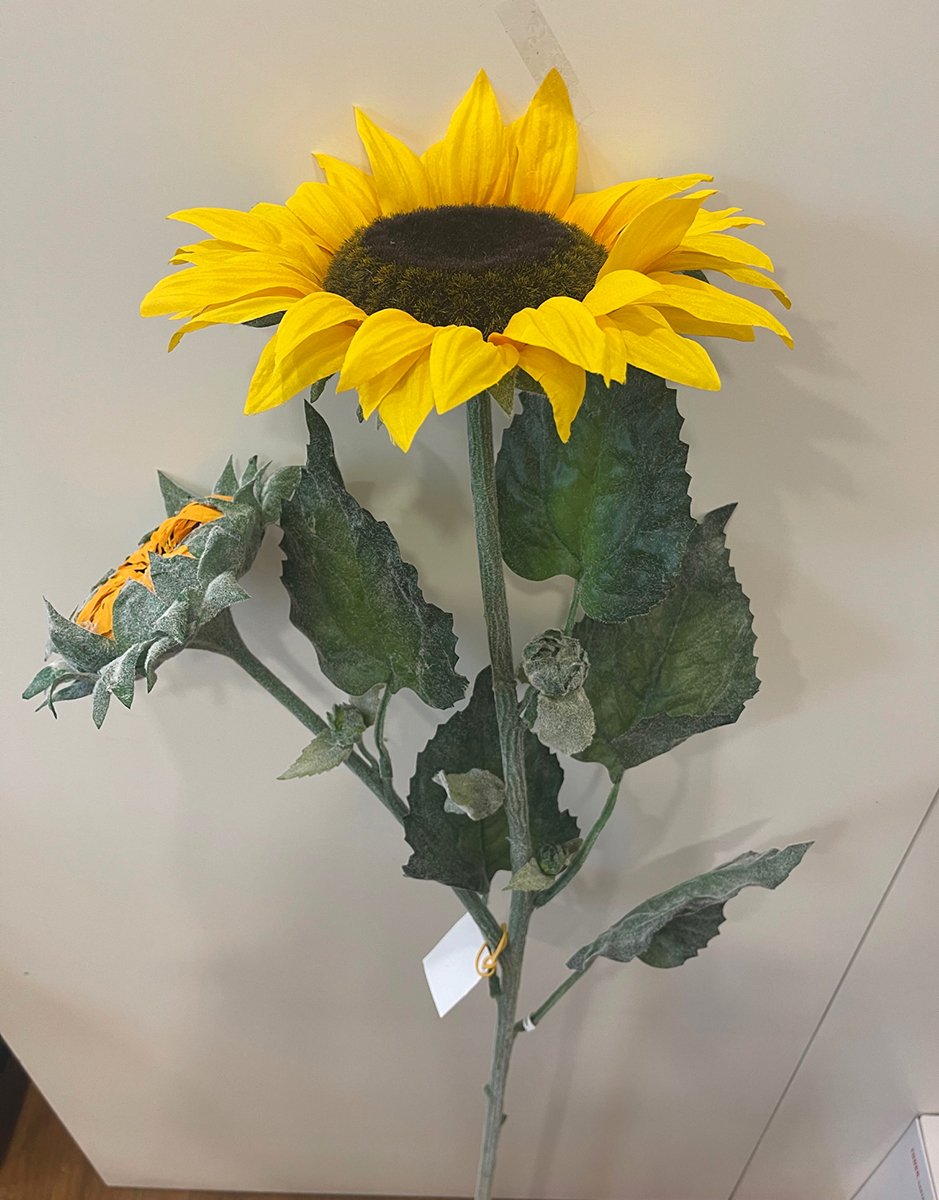 GIANT SUNFLOWER SPRAY X2