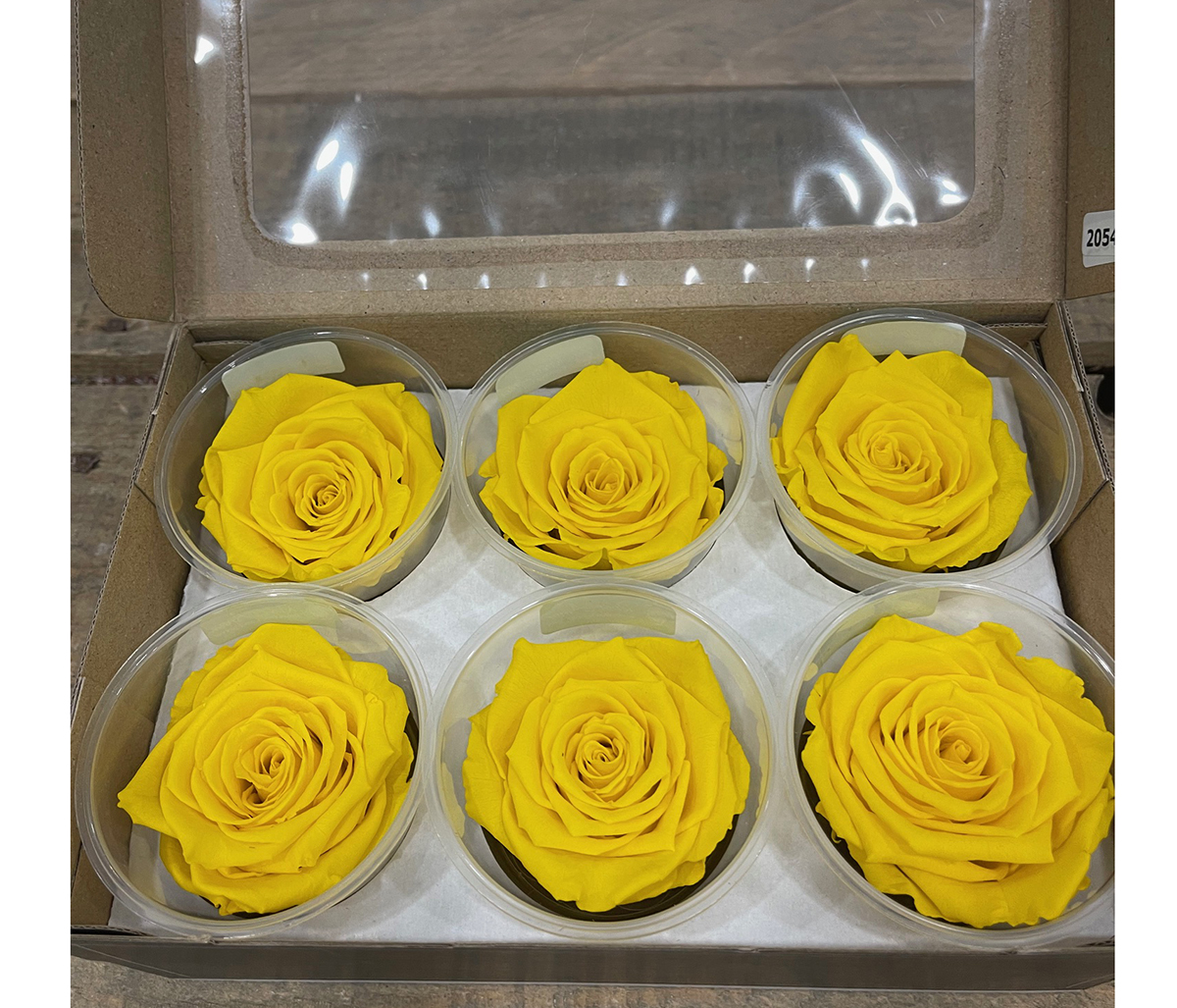 ROSE STABILIZZ.6PZ. LL GIALLO CH. ---NETTO-------
