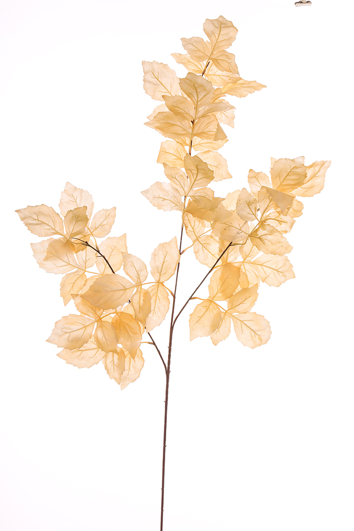 RAMO FOGLIE BACCHARIS 100CM. 2PZ. CREMA