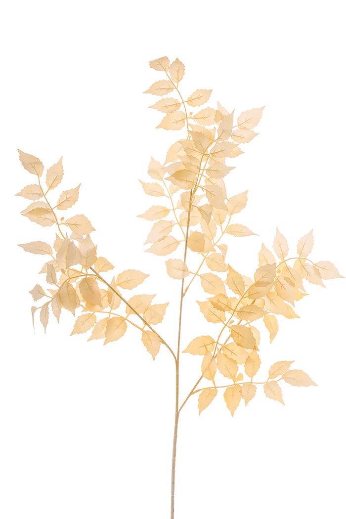 RAMO FOGLIE BIGNONIA 95CM. 2PZ. CREMA