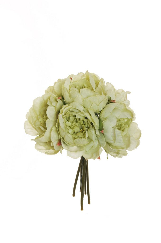 PEONY BUNDLE X6 29CM. SAGE GR.