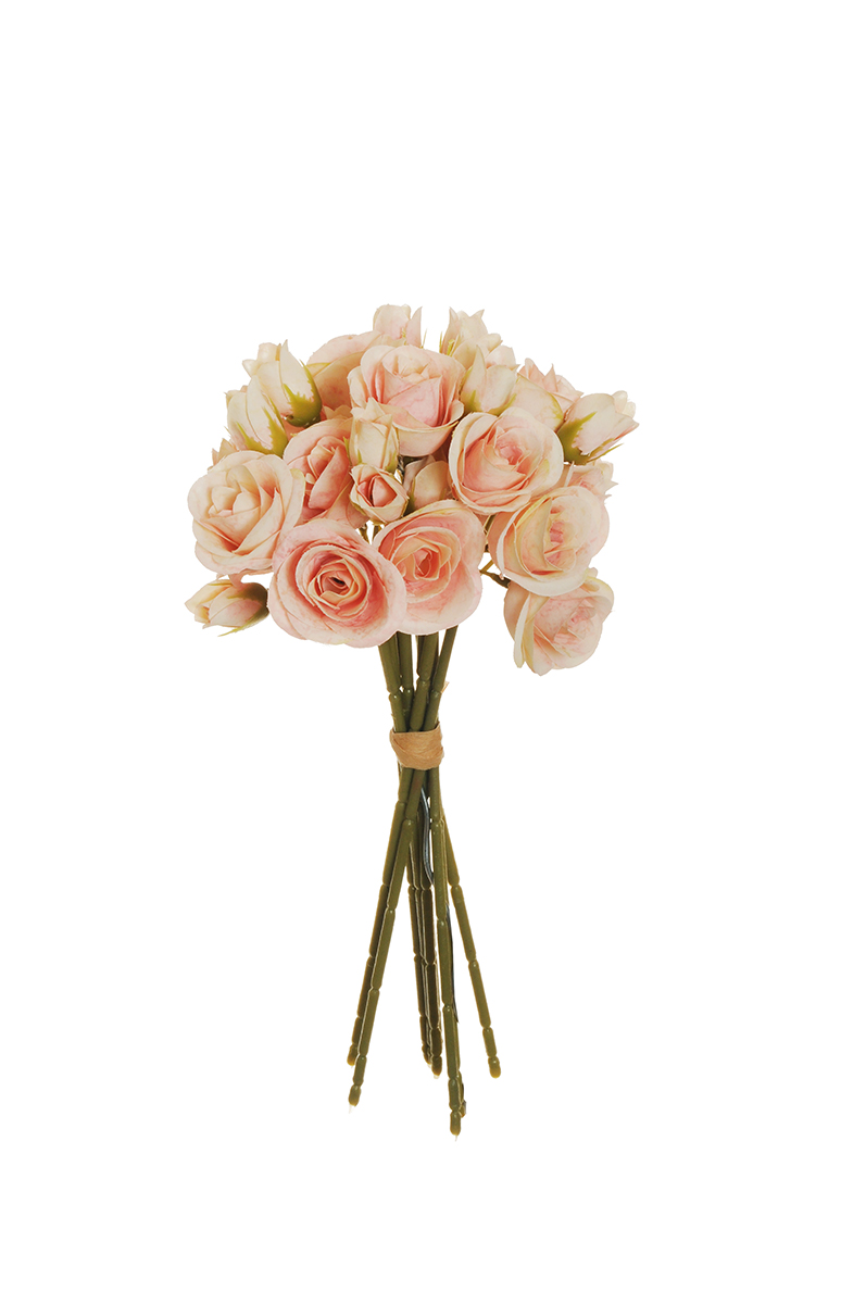 ROSE MINI ANNA BUNDLE X9 18FIORI 30CM. LT PINK