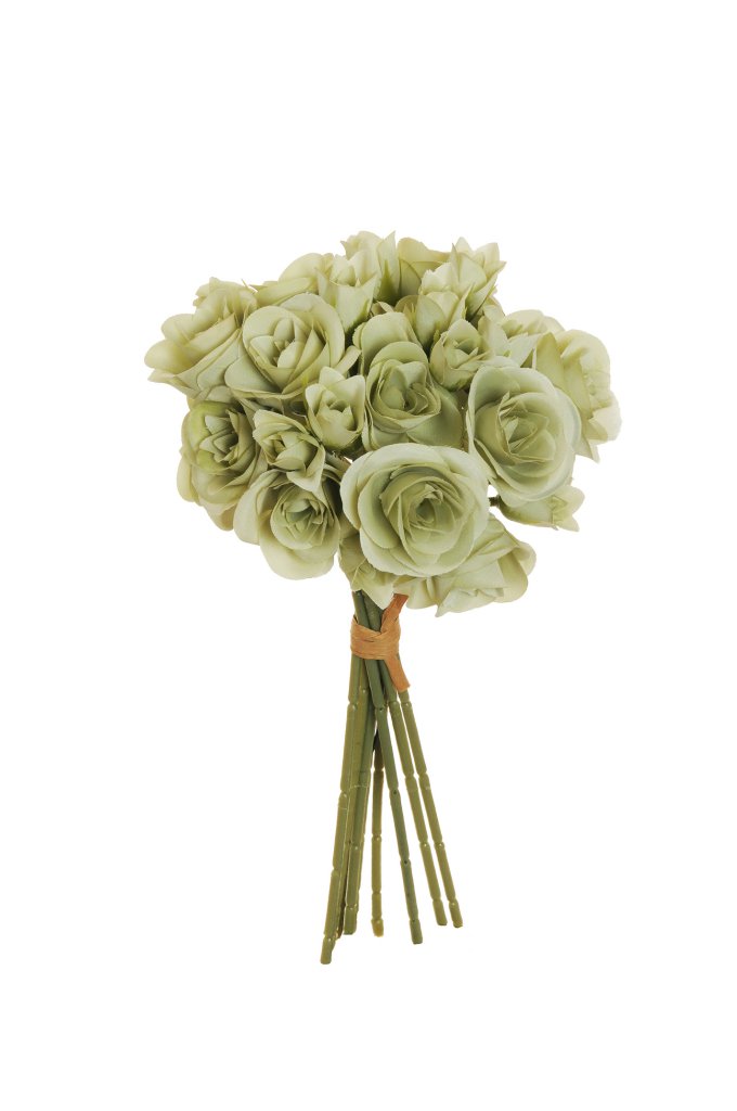ROSE MINI ANNA BUNDLE X9 18FIORI 30CM. SAGE GR.
