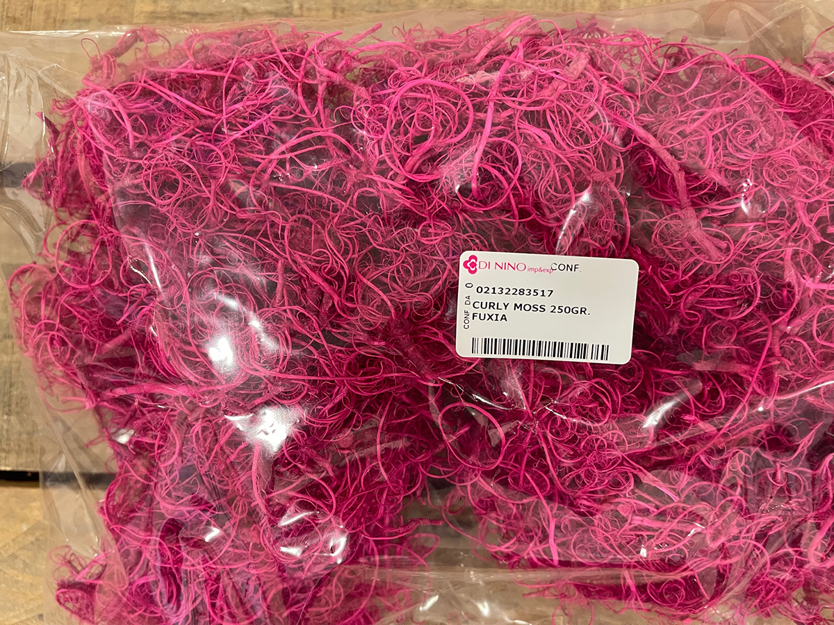 CURLY MOSS 250GR. FUXIA