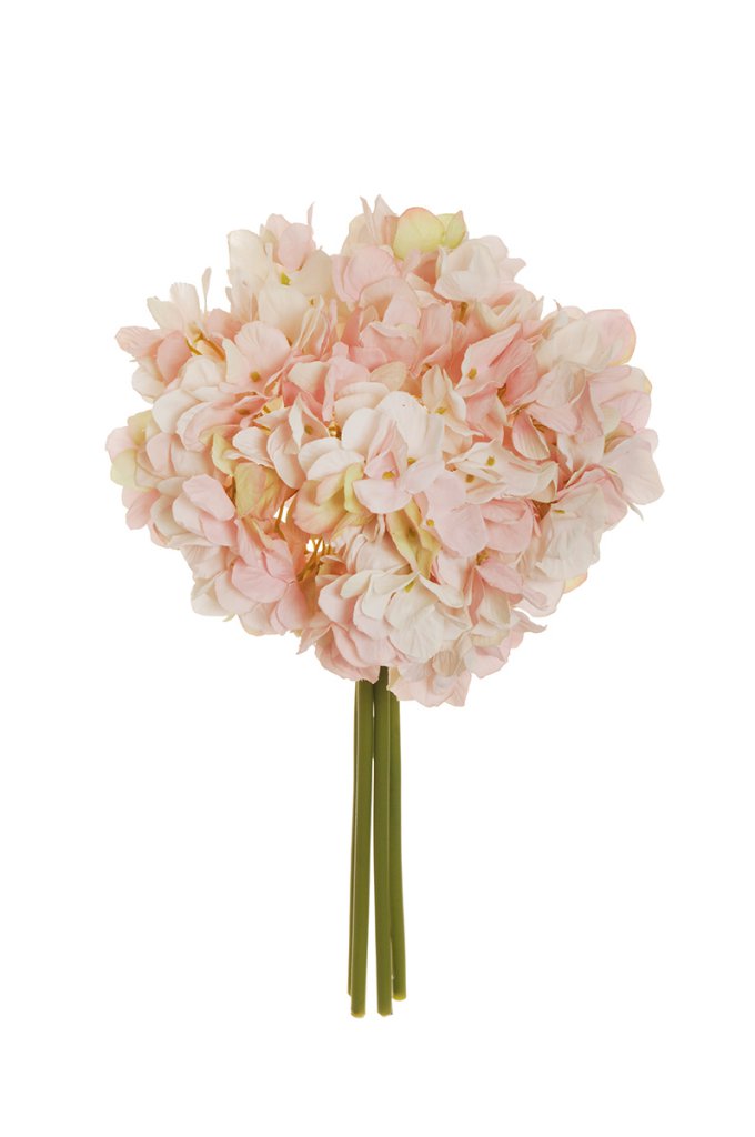 HYDRANGEA JULIET BUNDLE 4STELI 35CM. LT PINK