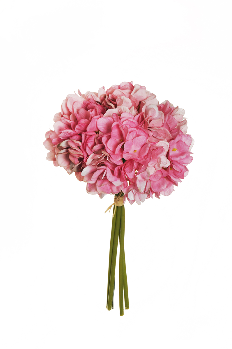 HYDRANGEA JULIET BUNDLE 4STELI 35CM. PINK