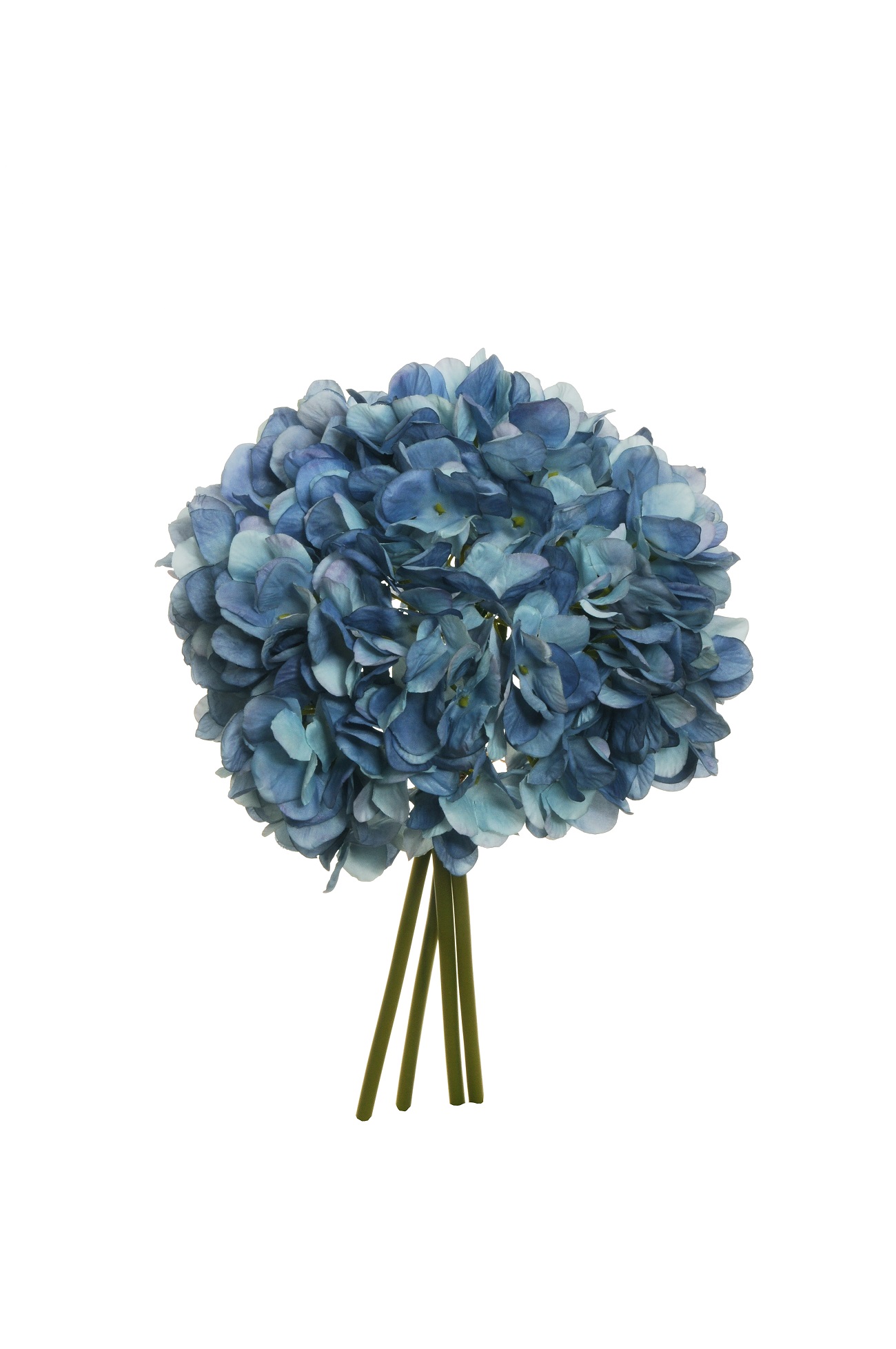 HYDRANGEA JULIET BUNDLE 4STELI 35CM. BLUE