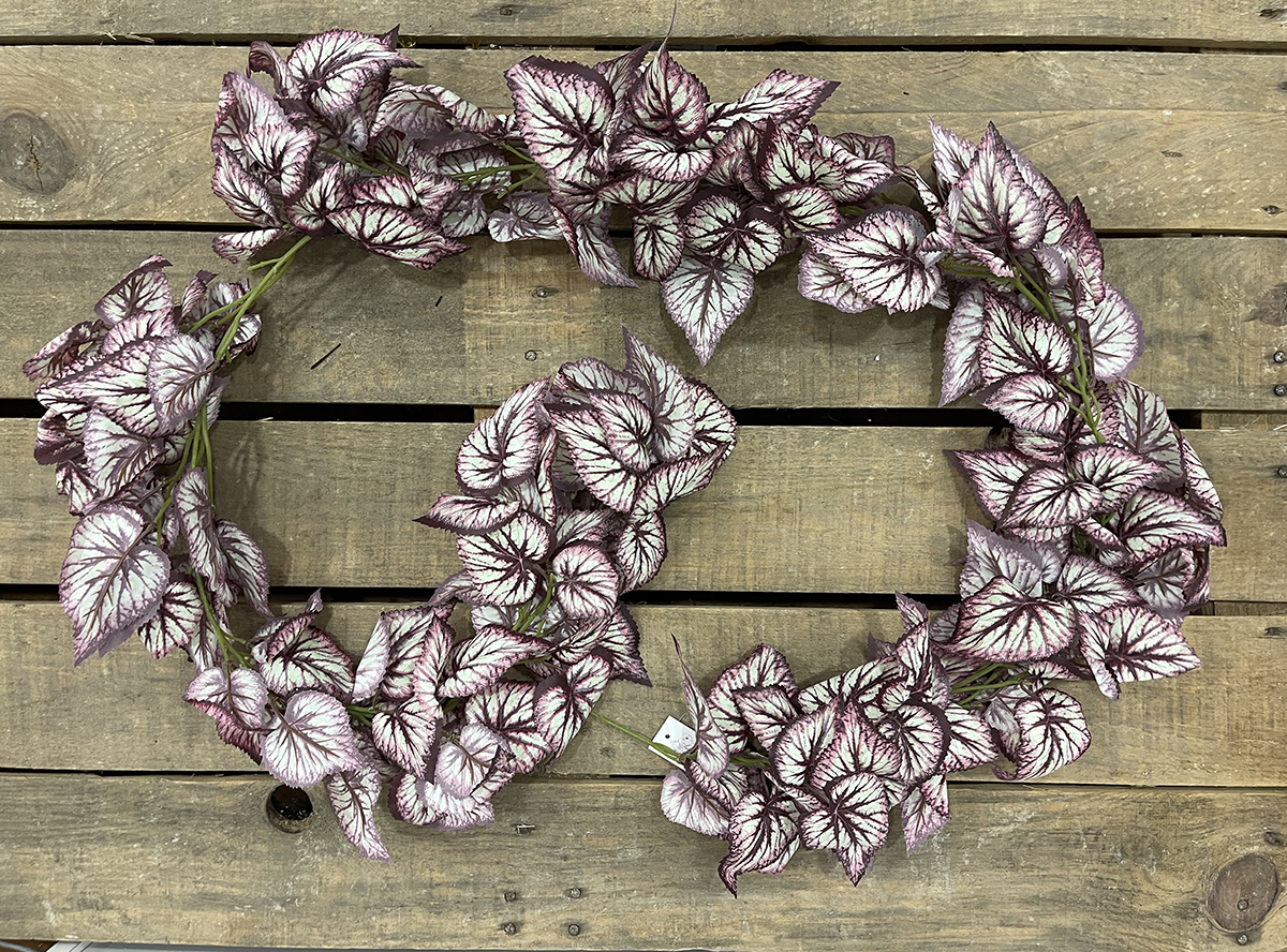 FESTONE BEGONIA 190CM. BORDO