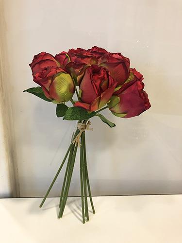 DRY LOOK ROSE BUNDLE 10STELI 26CM. RED