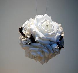 SFERA ROSA DIAMOND 12CM. WHITE