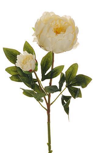 PEONY SPRAY 1FLWR 1BOCC. 66CM. 3PEZZI CRM
