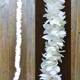 GARLAND PETAL ROSE L.200CM. WHITE
