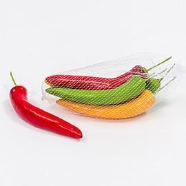 PEPERONE CORNO 15CM. 6PZ.ASS. IN POLYBAG