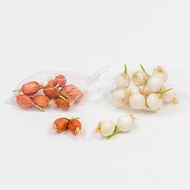 CIPOLLOTTI D3CM. 12PZ. BIANCO IN POLYBAG