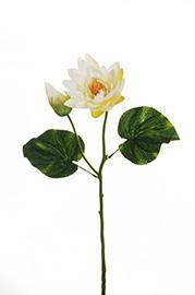 WATER LILY SPRAY 63CM. 3PEZZI CREMA