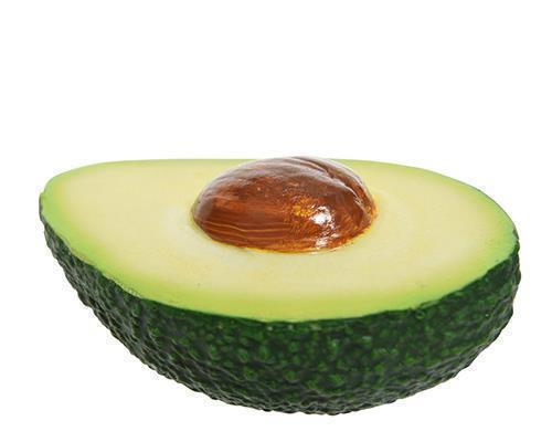 AVOCADO TAGLIATO 6,5X10,5CM. POLYRES. VERDE