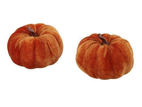 ZUCCHE VELVET 4PZ. D9,5CM. ARANCIO