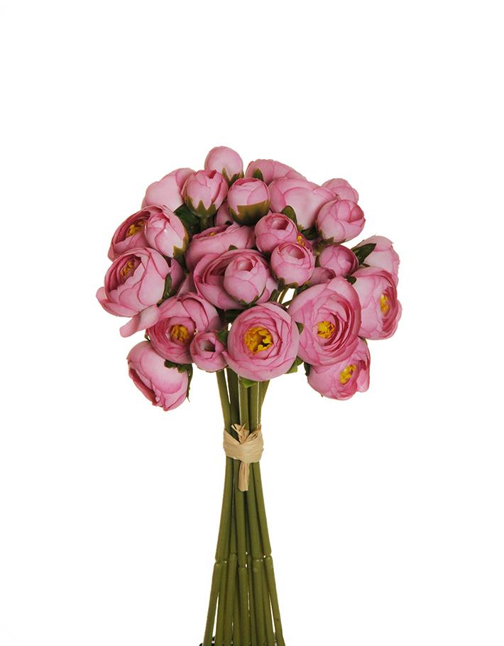 RANUNCOLO MINI X9 18FG. 29CM. ROSA