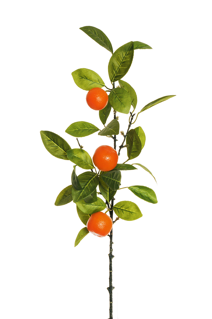 TANGERINE SPRAY X3 76CM. ARANCIO