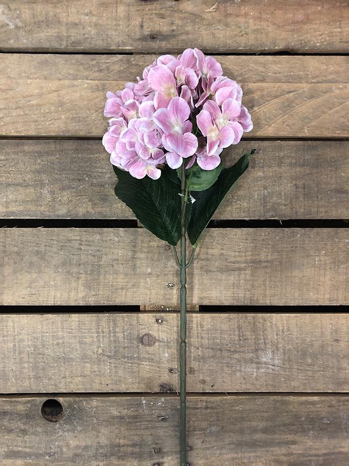 HYDRANGEA SPRAY C/4FGL 80CM. LT PINK