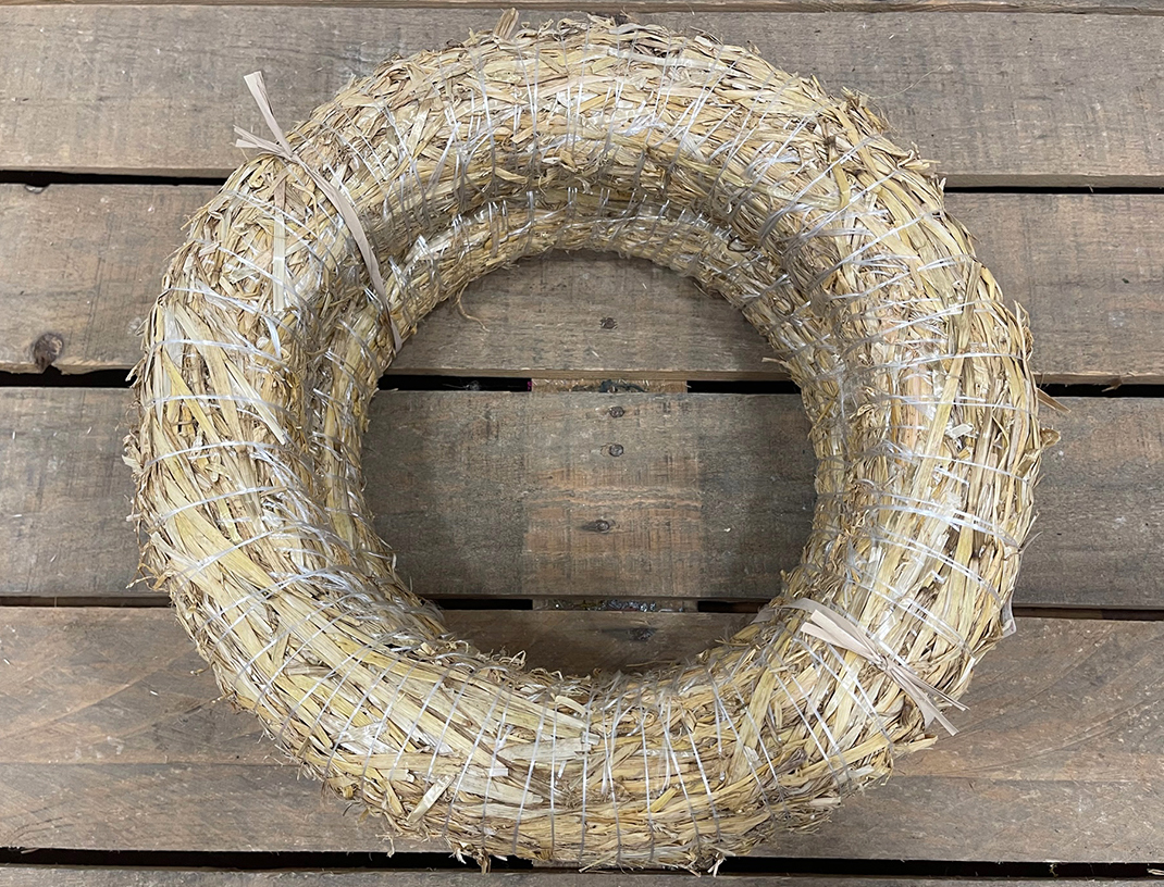 CORONA PAGLIA D50X8CM. 2PEZZI