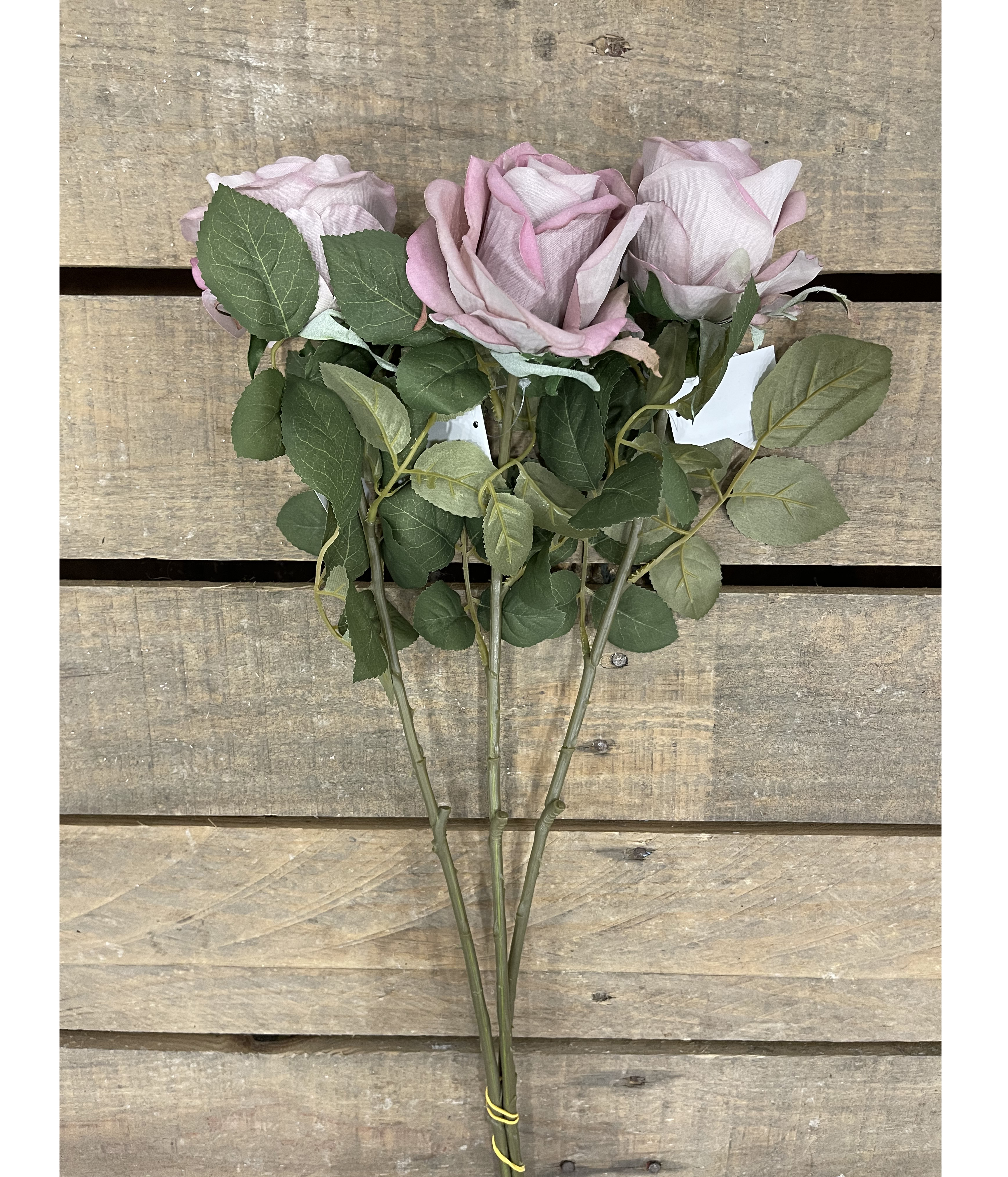 ROSE SPRAY ROYAL VELV. 65CM. 3PZ. A.PINK