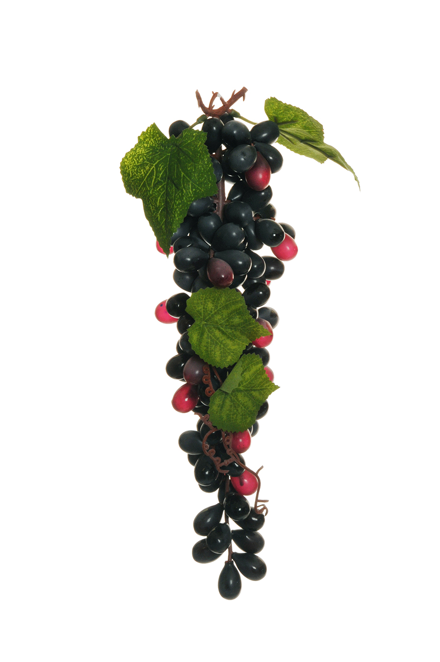 GRAPPOLO UVA X115 C/FOGLIA 34CM D.25X17MM NERO