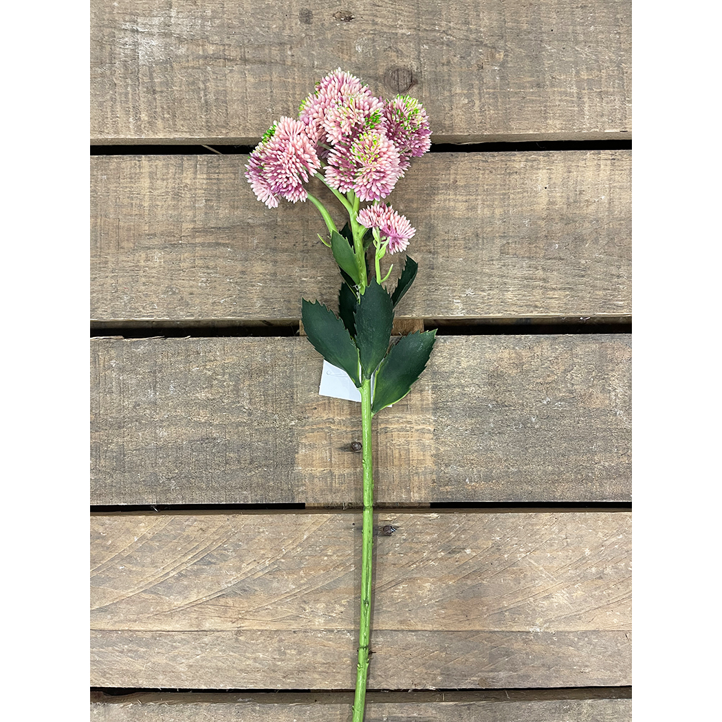 GARDEN SEDUM SPRAY 55CM. MAUVE