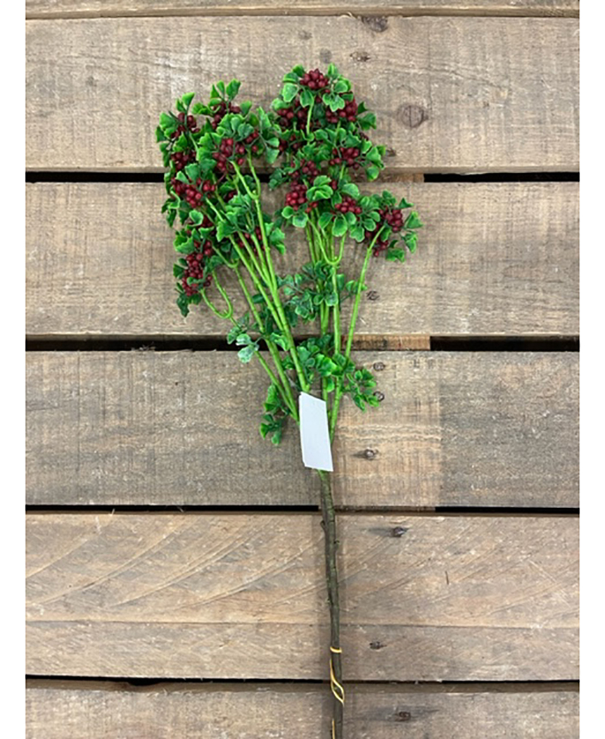 BERRY SPRAY 62CM. 2PZ. RED