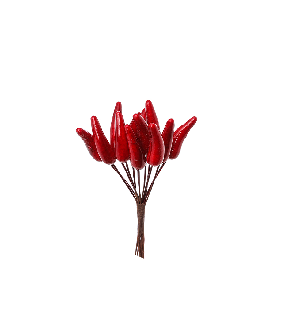 PEPERONCINI 12MAZZ. DA 12PZ. ROSSO