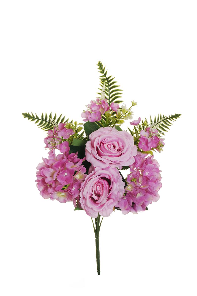 ROSE REGINA,HYDRANG. BERR. 43CM.FUCSIA ---NETTO-------------