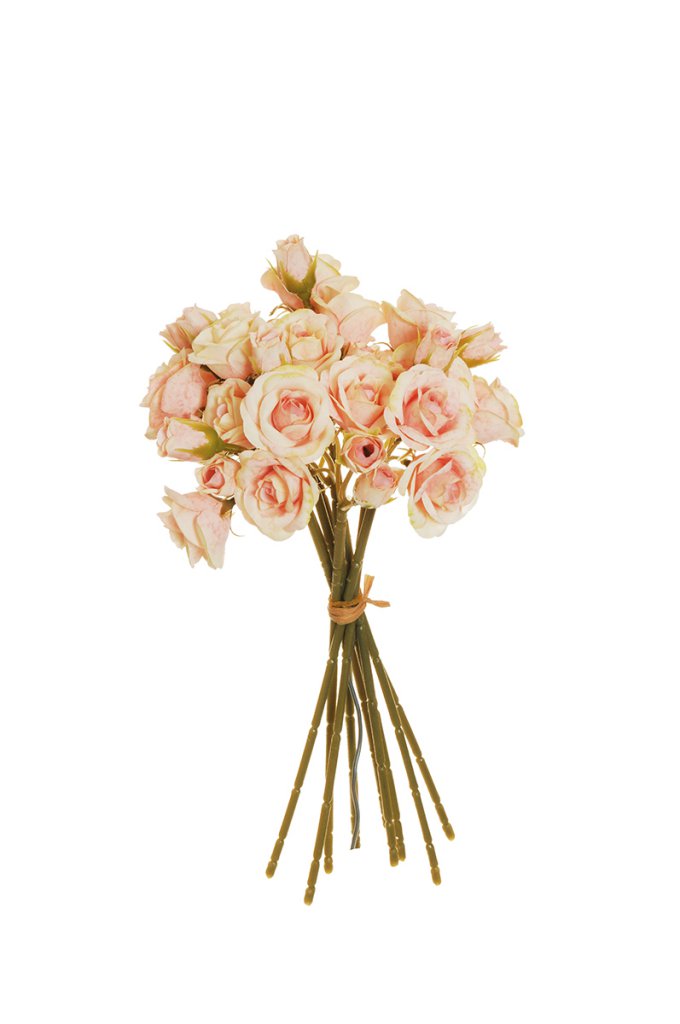 ROSE MINI FRISCO BUNDLE X9 18FLW 30CM. LT PEACH