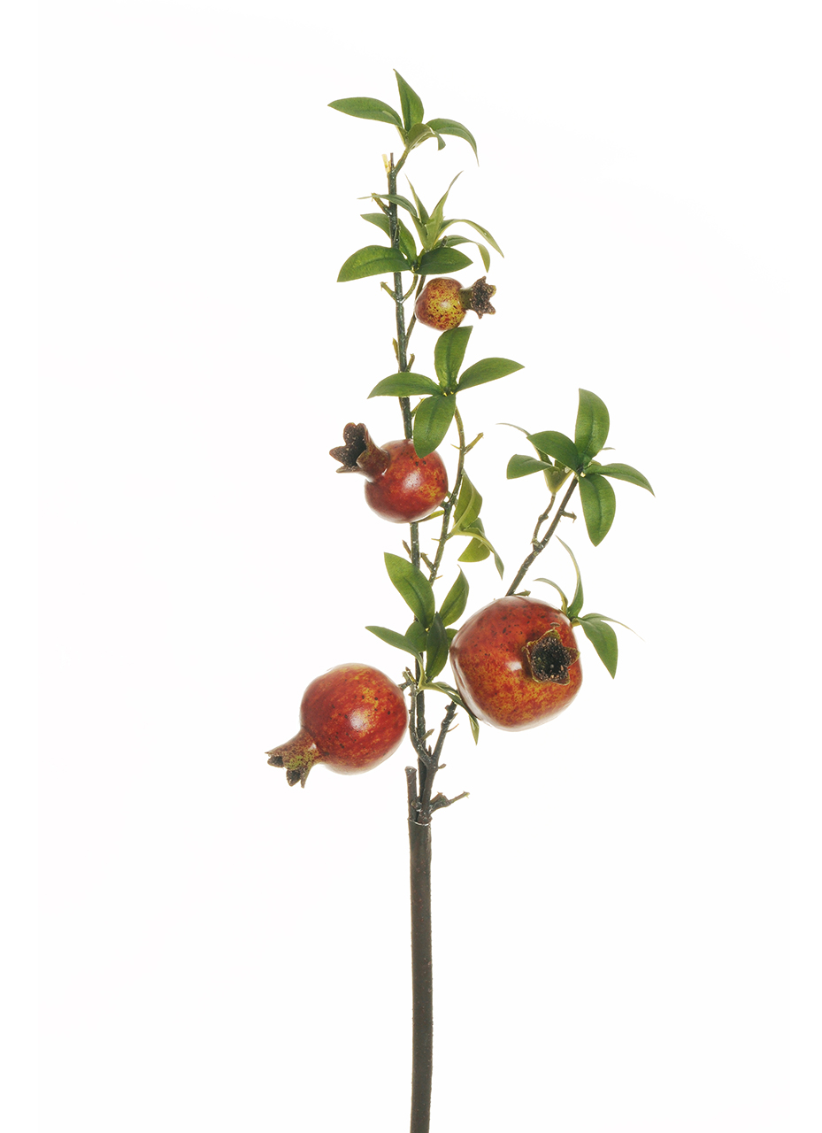 RAMO DI MELOGRANO C/4FRUTTI 70CM. 2PZ.