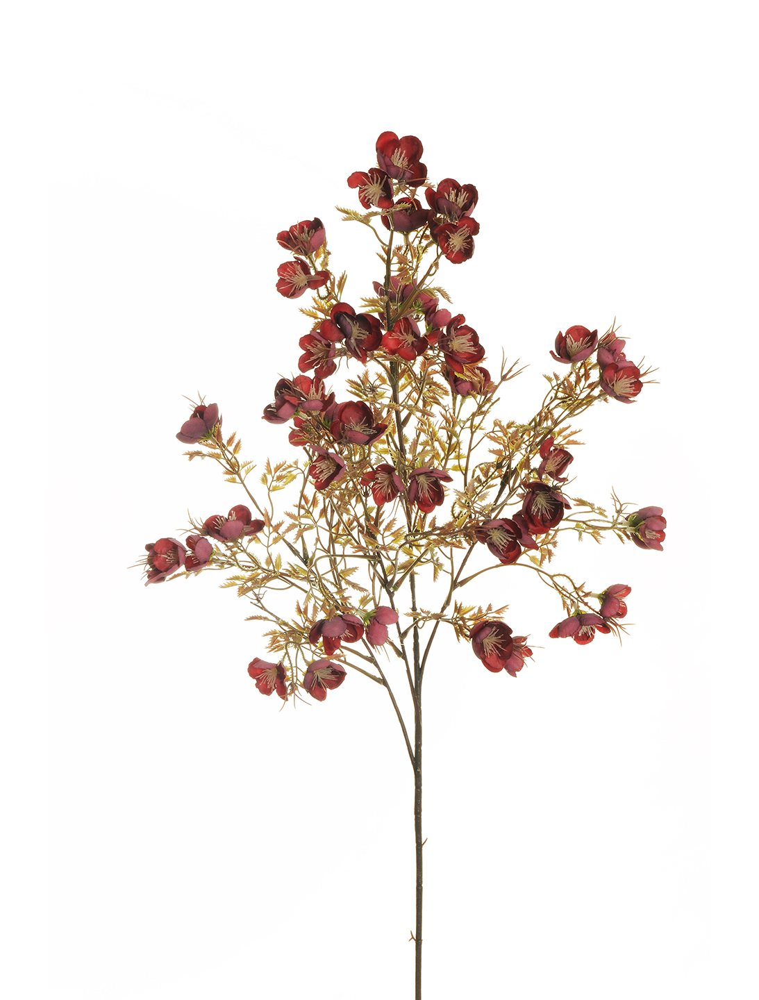 MINI ROSE SPRAY X4 84CM. BORDO