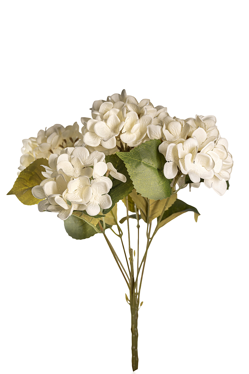 HYDRANGEA AUTUMN BUSH X7 45CM. IVORY