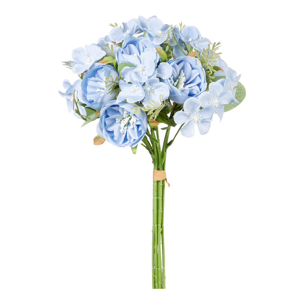WEDDING BOUQUET 30CM. AZZURRO