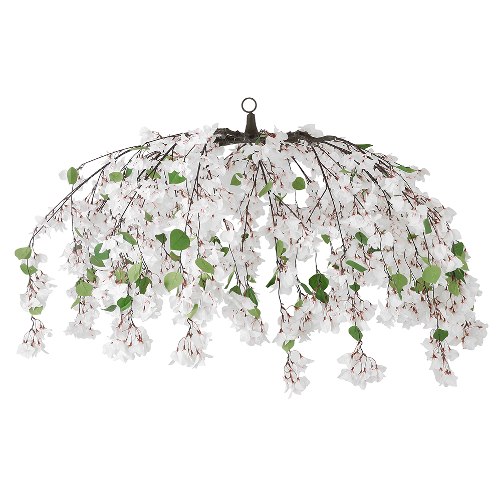 OMBRELLO BOUNGAVILLEA D140CM. BIANCO