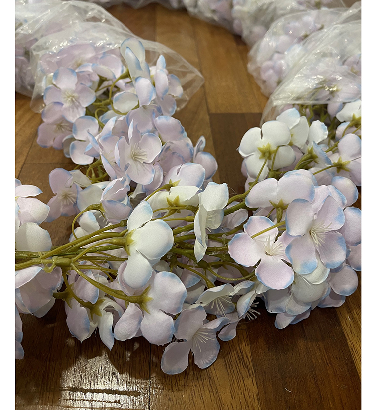 FESTONE HYDRANGEA 200CM. LILLA