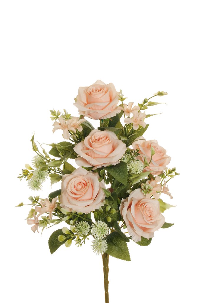 FRONTALE ECUADOR ROSE, THISTLE X12 44CM. SALM.