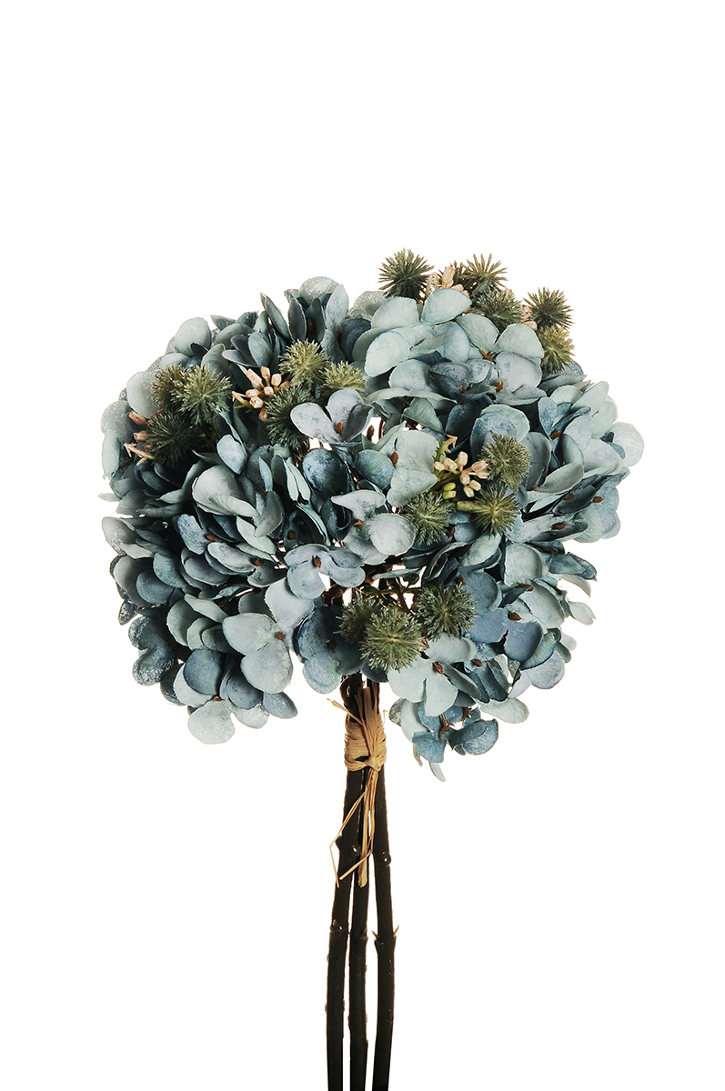 HYDRANGEA ARBORES. BUNDLE X3 32CM. LT BLUE