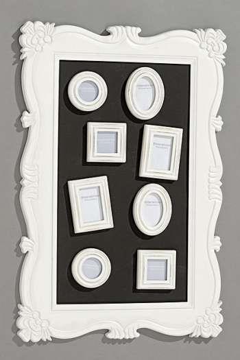 PORTAFOTO BAROQUE X8FOTO BIANCO