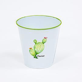 VASETTO LATTA CACTUS H15 D15CM. 3PZ. --NETTO------